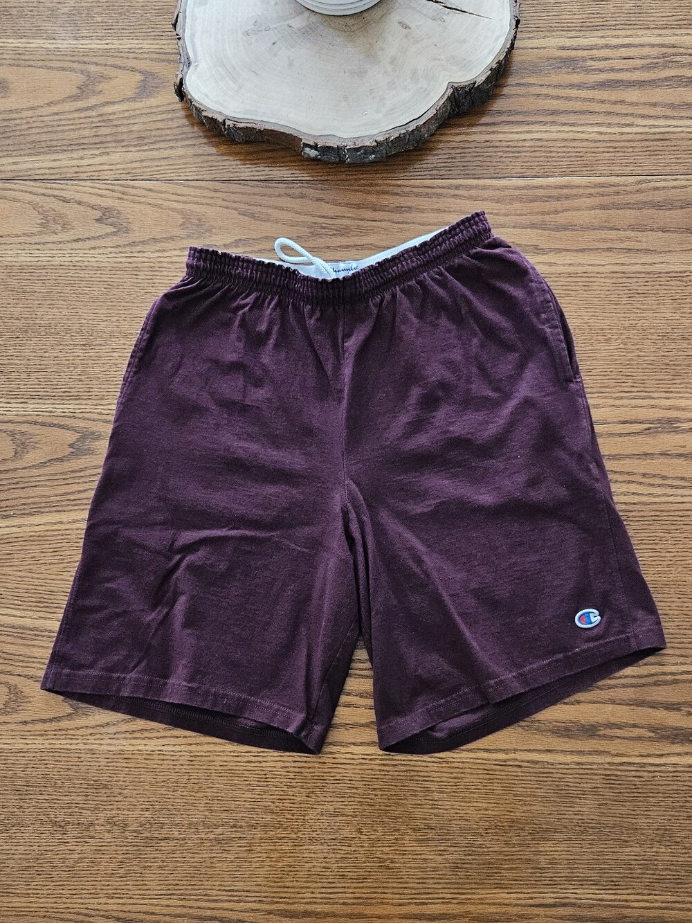 Champion Authentic Athleticwear Jersey Shorts Burgundy Maroon Size Medium